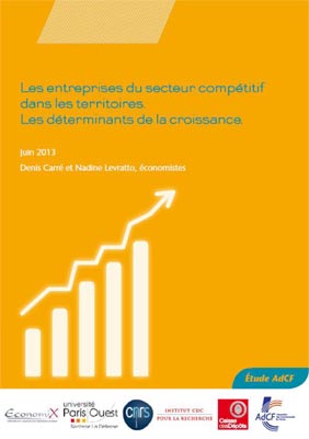 Les entreprises du secteur compétitif dans les territoires. Les déterminants de la croissance.